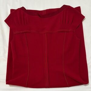 Red Prada Vintage Wool Knee-Length Dress